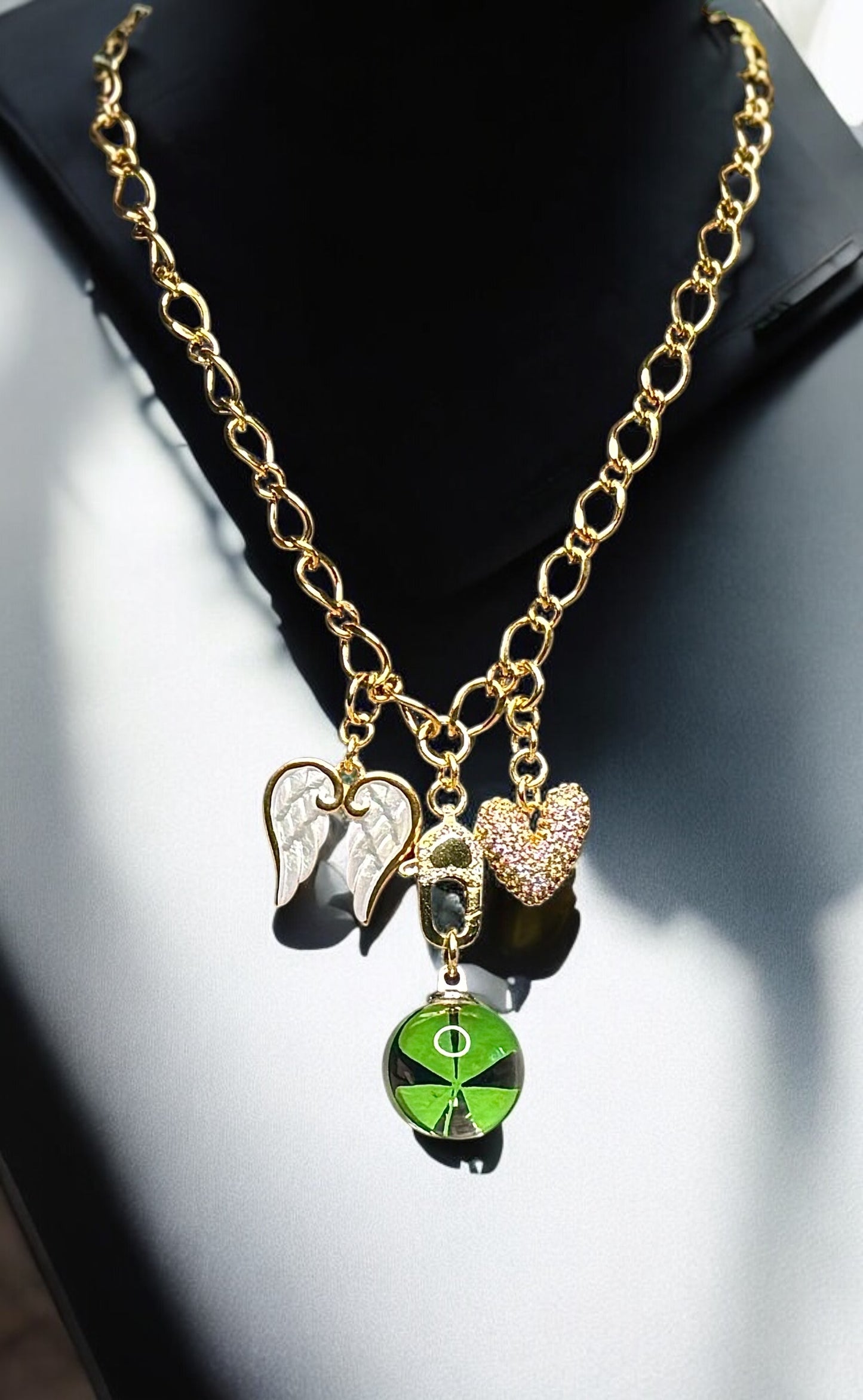 Custom_Carabiner_Charm_Necklace_1-20_Charms_18_Karat_Plated_Gold_Stainless_Steel_Custom_Length_Back_Closure_PearlEnvy_