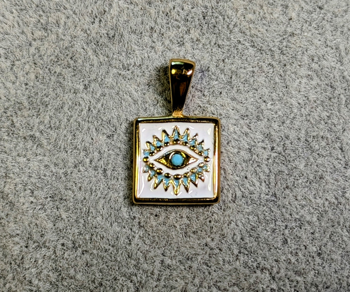 Pre-designed Evil Eye Zodiac Initial Letter Charm Necklace Custom Handmade and Customizable/ Gifts For Her