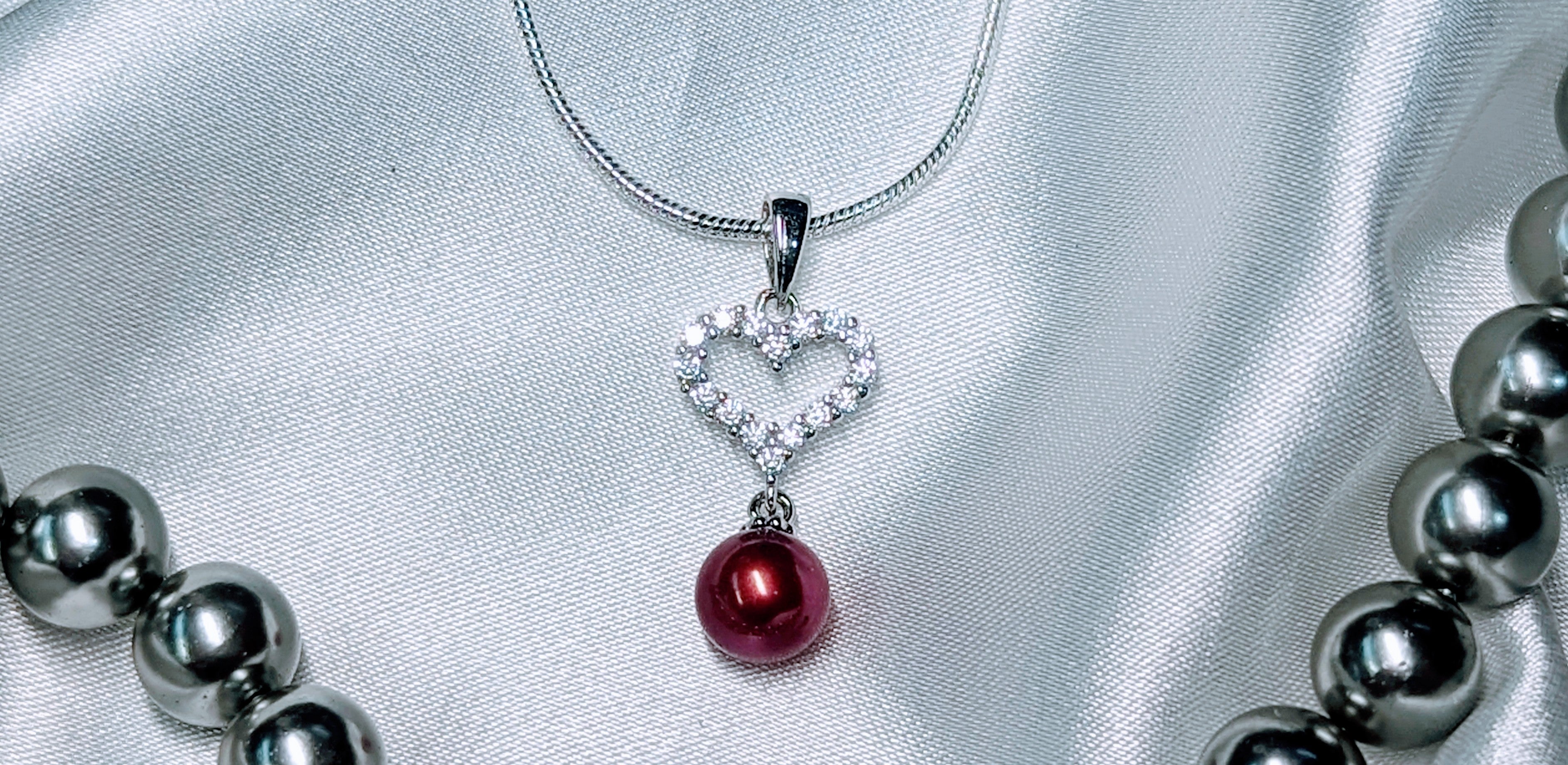 Envy Long Double Layer Necklace with Pearl Details Gold main image 0