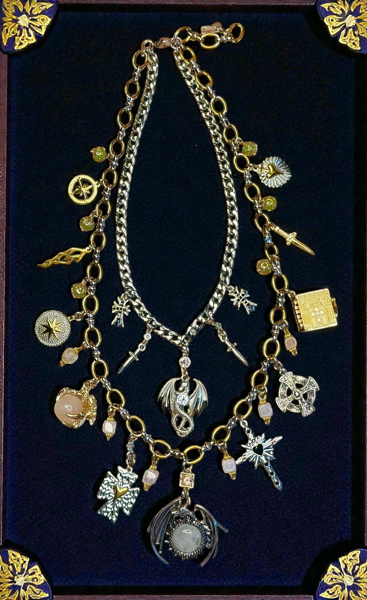 Design Your Own Custom Charm Jewelry Set- Necklace, Bracelet, & Earrings
