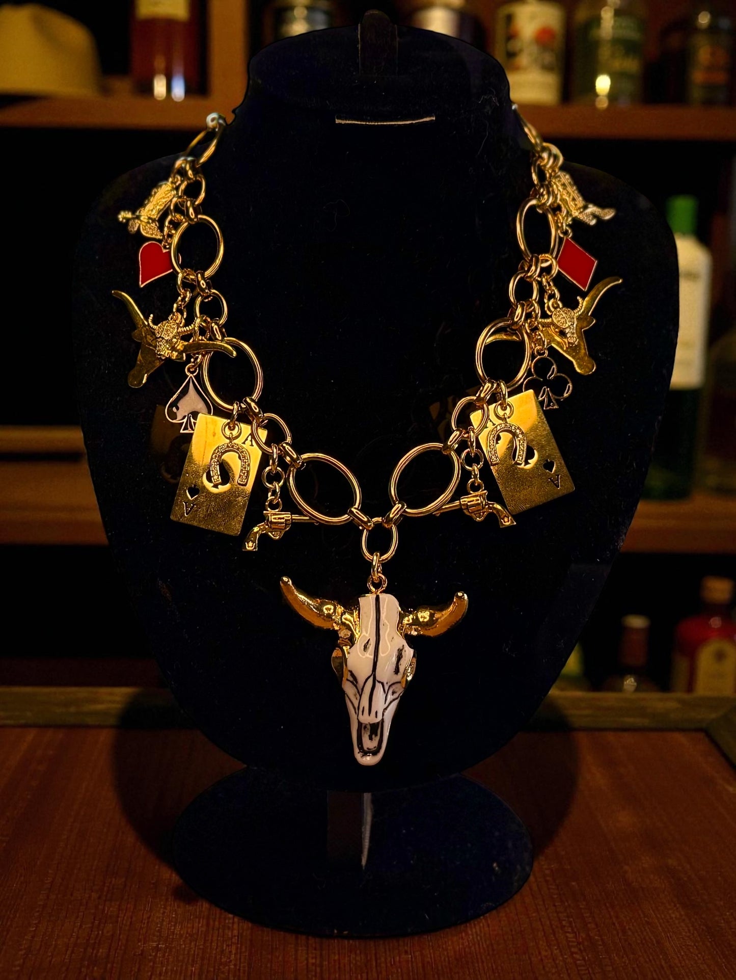 Design Your Own Custom Charm Necklace- Add 1 — 20 + Charms- 18 Karat Plated Gold- Stainless Steel- Mixed Metal- In 16”- 18”- 21” lengths or choose a Custom Length