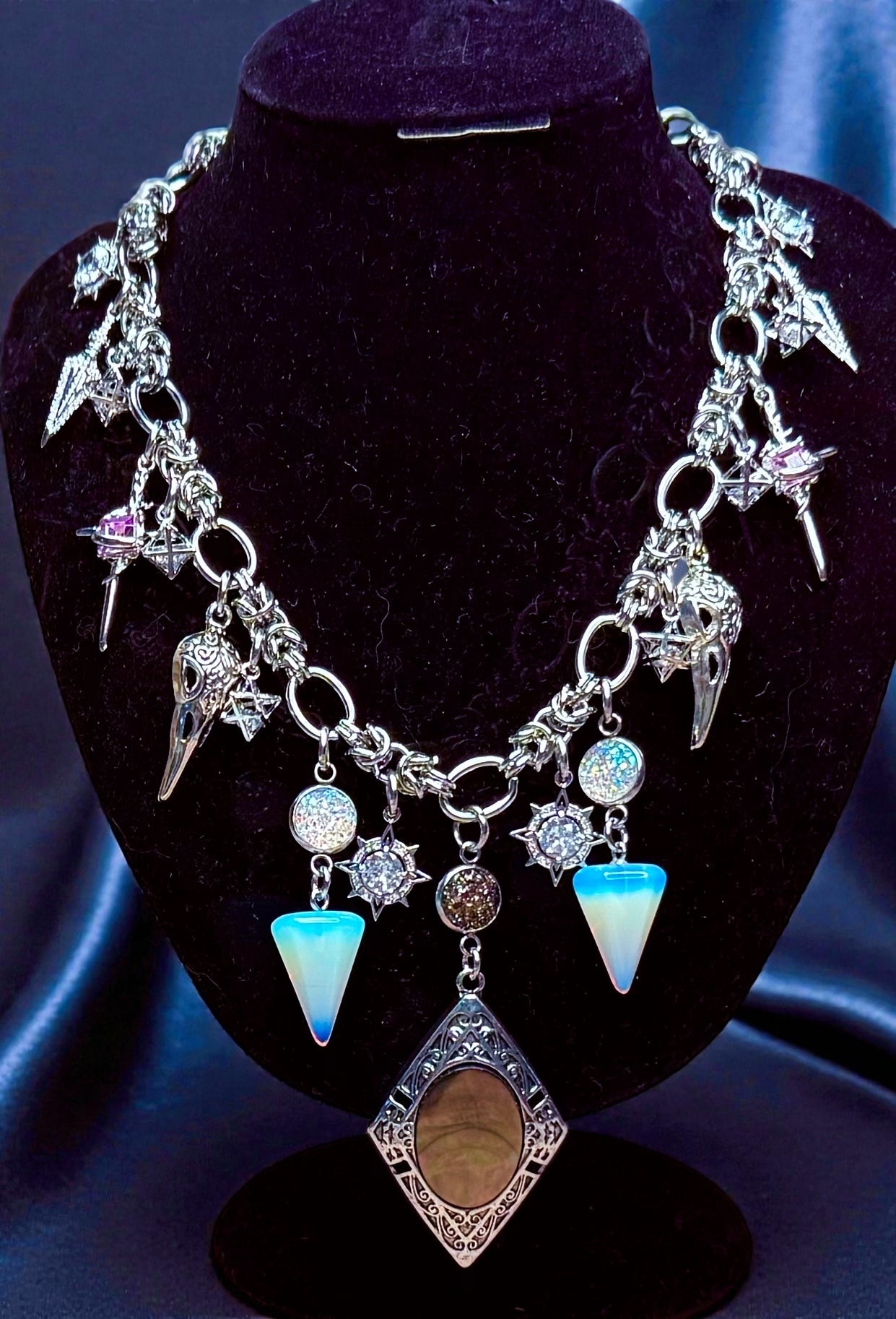 Design Your Own Custom Charm Necklace- Add 1 — 20 + Charms- 18 Karat Plated Gold- Stainless Steel- Mixed Metal- In 16”- 18”- 21” lengths or choose a Custom Length