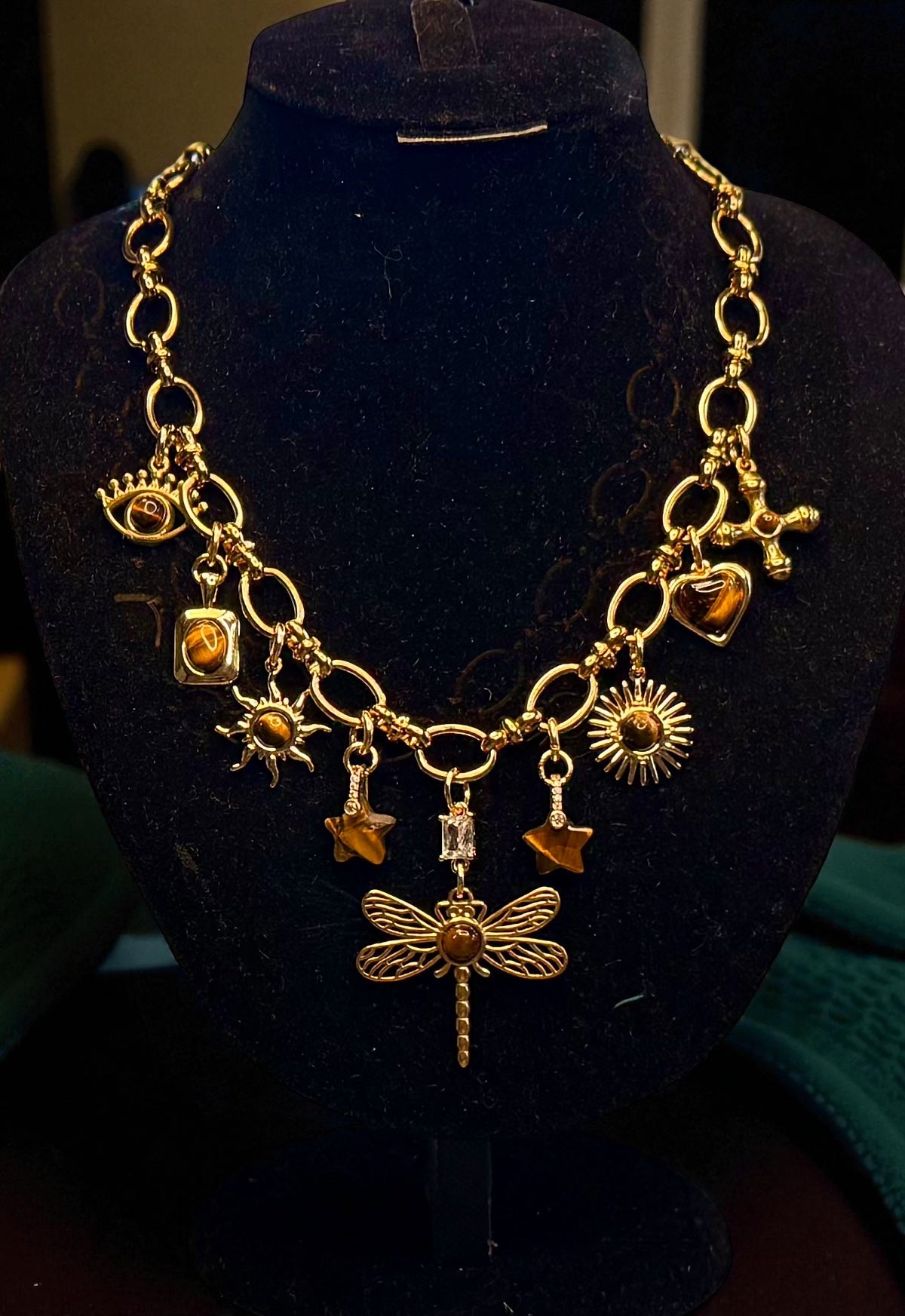 Design Your Own Custom Charm Necklace- Add 1 — 20 + Charms- 18 Karat Plated Gold- Stainless Steel- Mixed Metal- In 16”- 18”- 21” lengths or choose a Custom Length