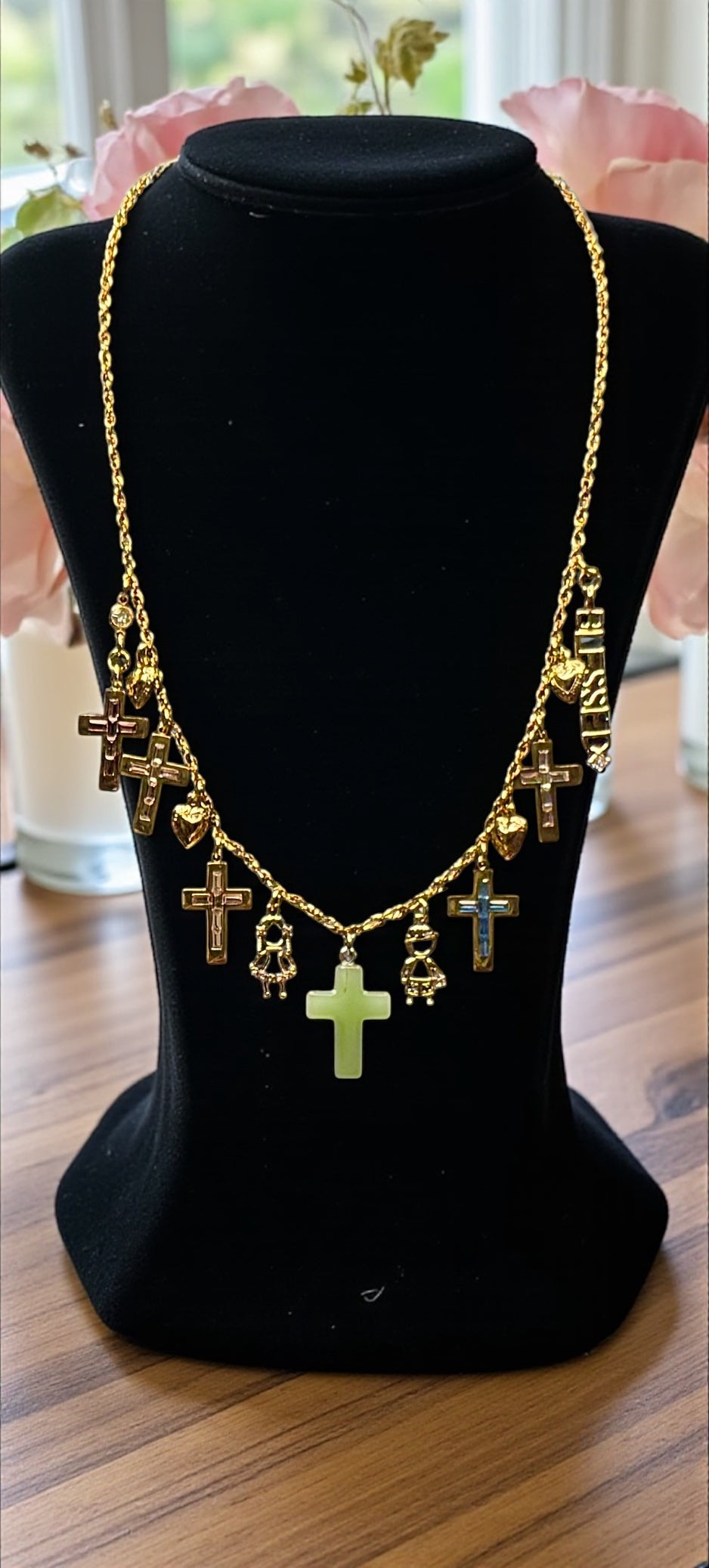 Design Your Own Custom Charm Necklace- Add 1 — 20 + Charms- 18 Karat Plated Gold- Stainless Steel- Mixed Metal- In 16”- 18”- 21” lengths or choose a Custom Length