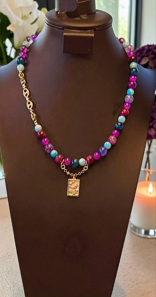 Custom Natural Stone & Glass Beaded Bracelets & Necklaces | Single & Double Layer Options