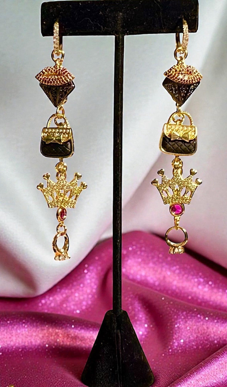 Design Your Own Custom Charm Jewelry Set- Necklace, Bracelet, & Earrings