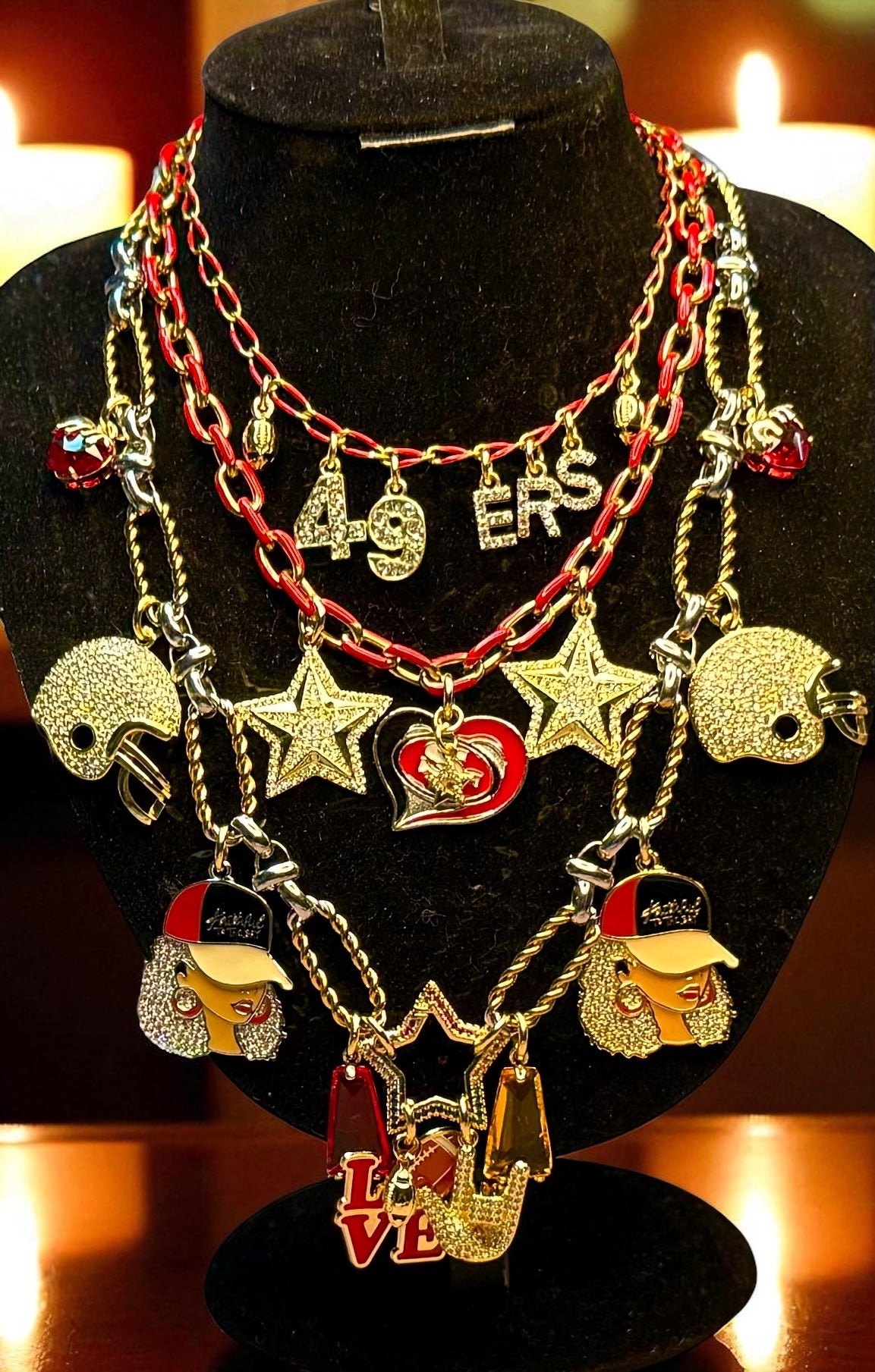 Design Your Own Custom Charm Jewelry Set- Necklace, Bracelet, & Earrings