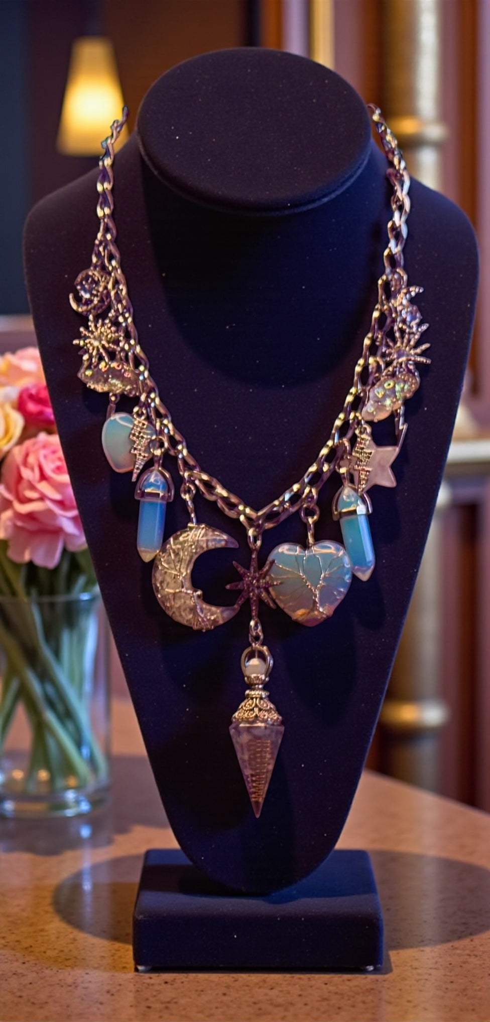 Design Your Own Custom Charm Necklace- Add 1 — 20 + Charms- 18 Karat Plated Gold- Stainless Steel- Mixed Metal- In 16”- 18”- 21” lengths or choose a Custom Length