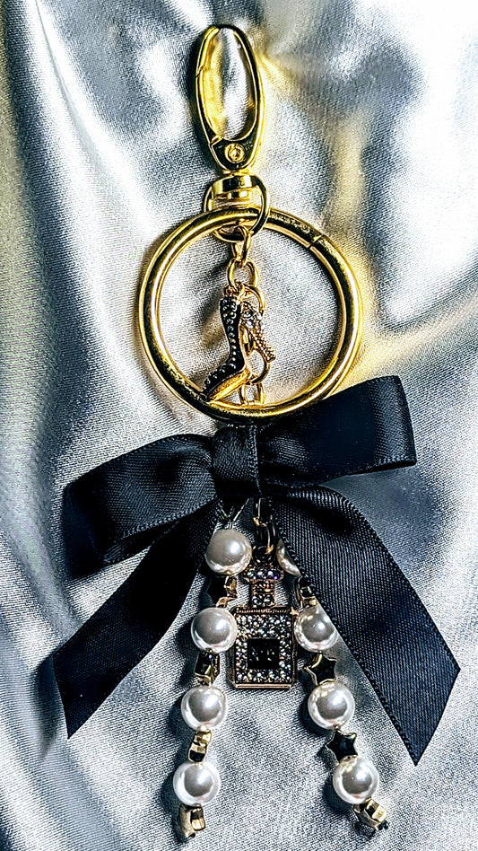 Faux Pearl Key Chain